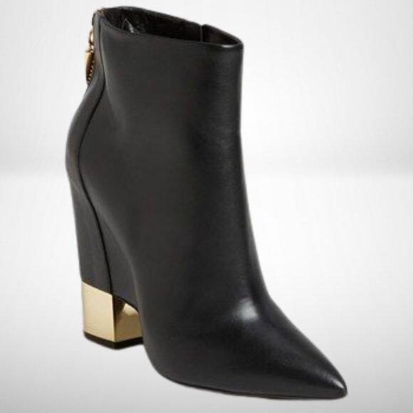 Giuseppe Zanotti Black Leather Shark Tooth Pointed Toe - Size: 38 - Picture 3 of 14